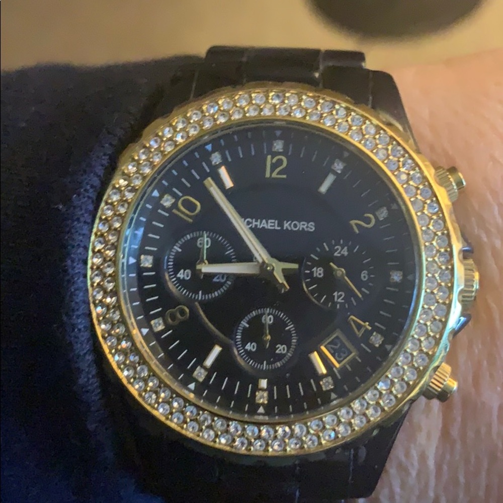 Michael KORS crystal watch. Chronograph